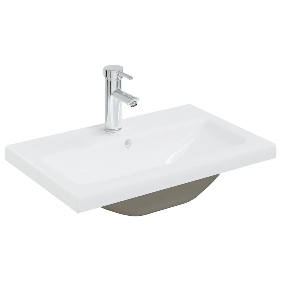 Ensemble de meubles de salle de bain Blanc Aggloméré - 8