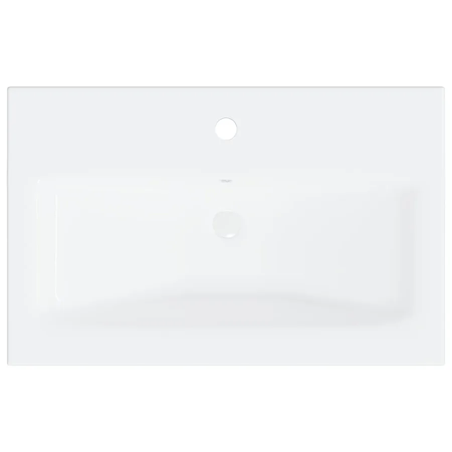 Ensemble de meubles de salle de bain Blanc Aggloméré - 8