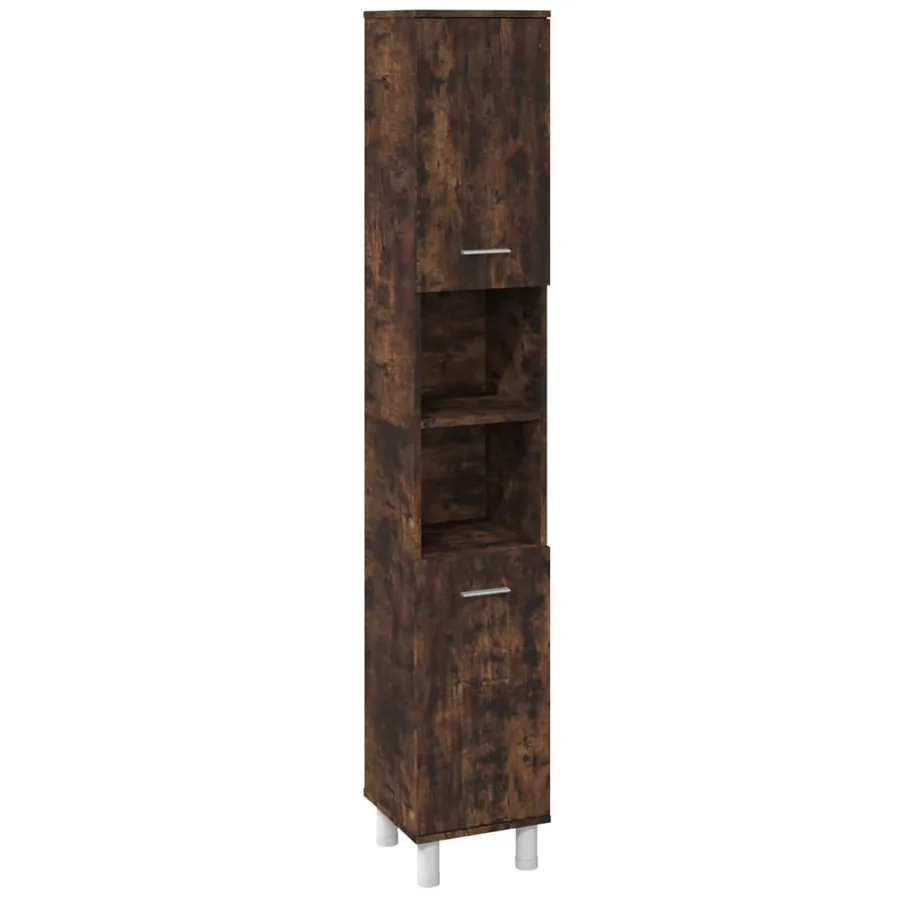 Ensemble d'armoires de salle de bain 3 pcs chêne fumé - 7