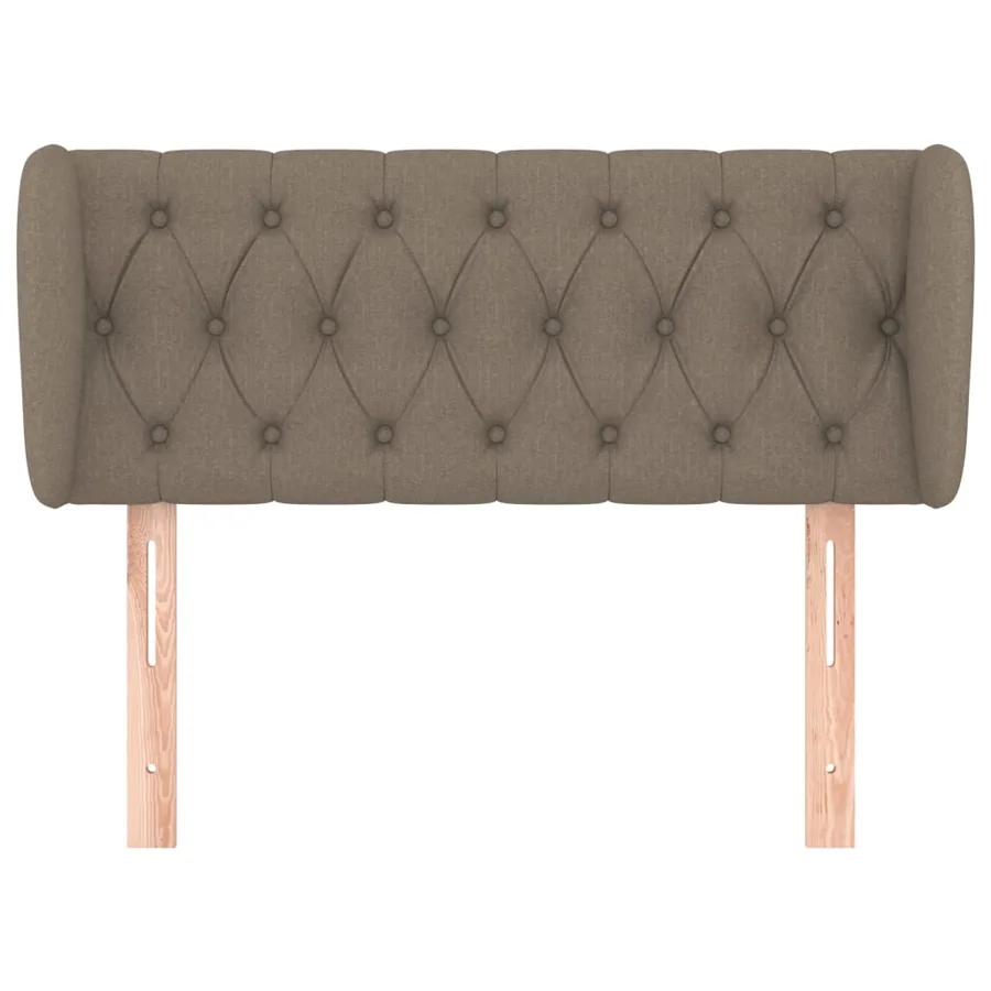 Tête de lit avec oreilles Taupe 103x23x78/88 cm Tissu - 3