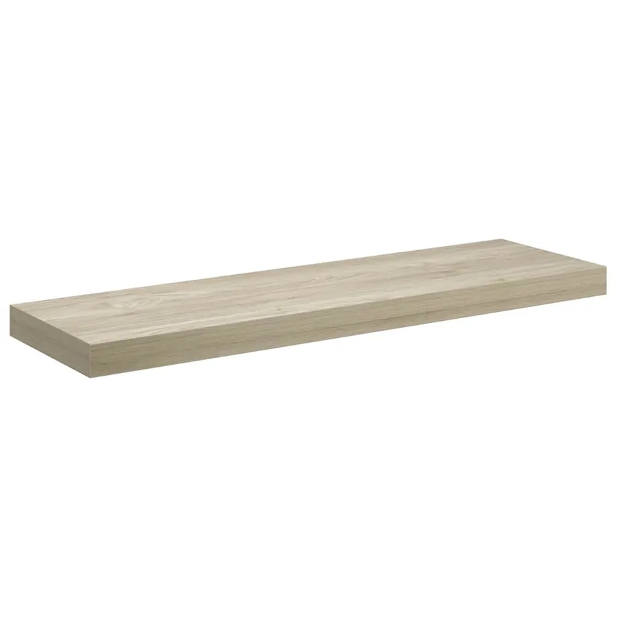 Étagère flottante murale chêne 80x23,5x3,8 cm MDF - 2