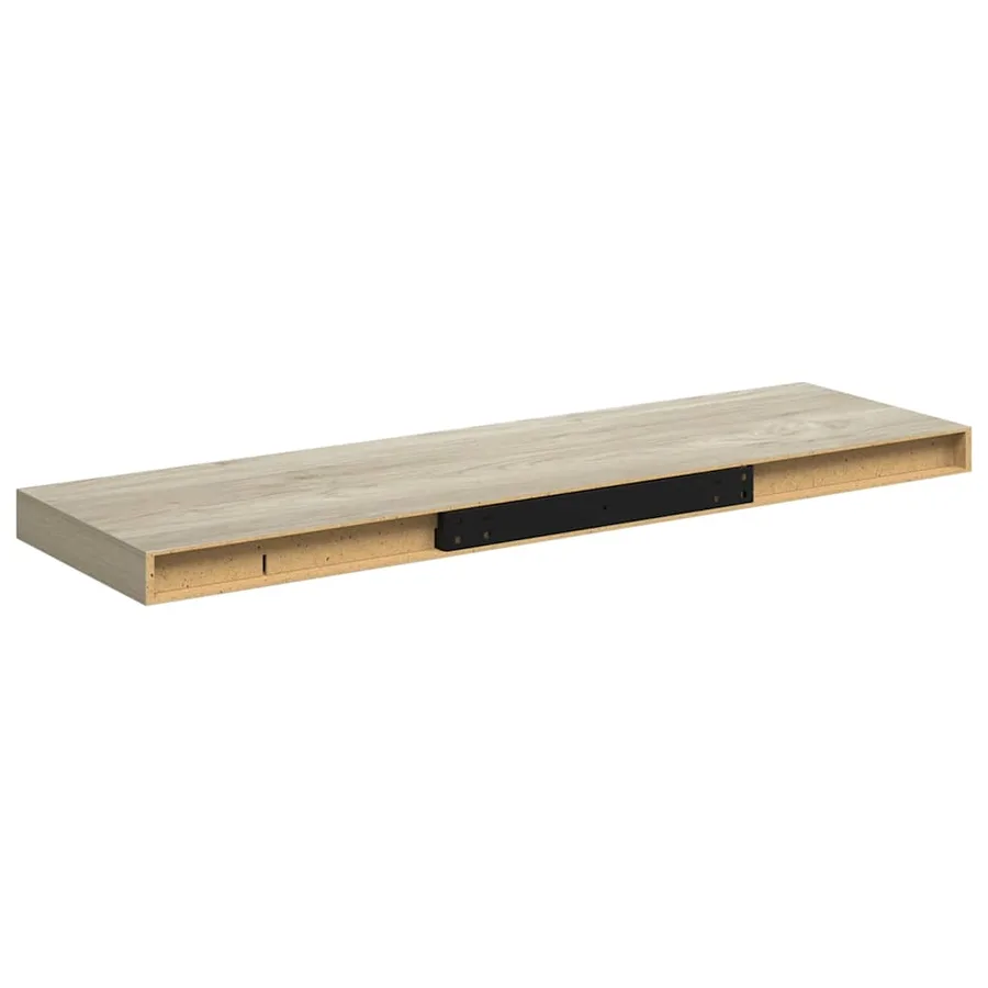 Étagère flottante murale chêne 80x23,5x3,8 cm MDF - 8