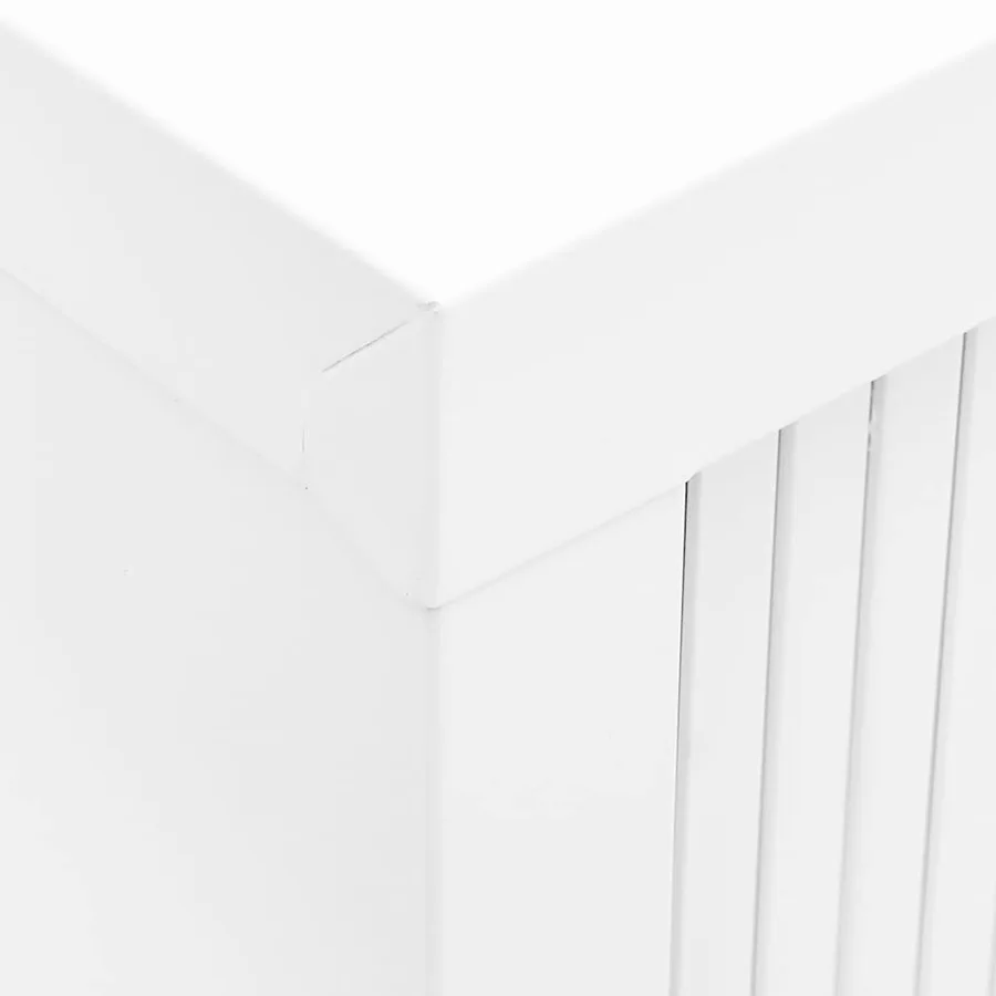 Armoire à portes coulissantes Blanc 90x40x90 cm Acier - 8