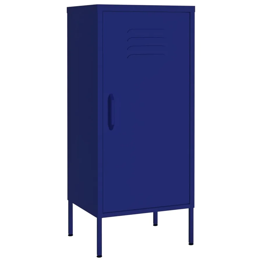 Armoire de rangement Bleu marine 42,5x35x101,5 cm Acier - 2