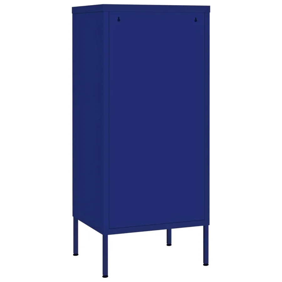 Armoire de rangement Bleu marine 42,5x35x101,5 cm Acier - 5
