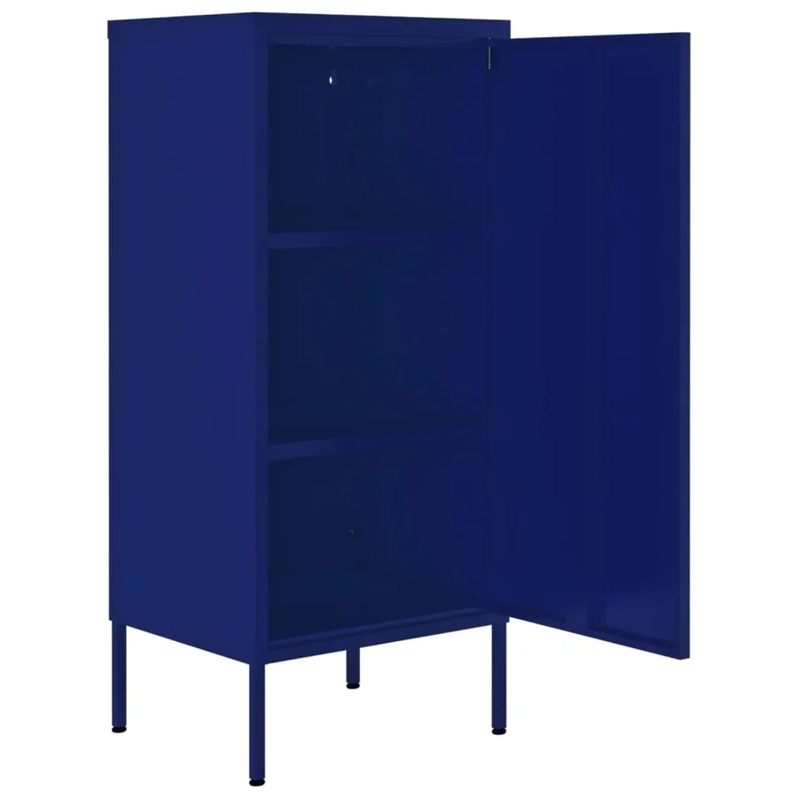 Armoire de rangement Bleu marine 42,5x35x101,5 cm Acier - 6
