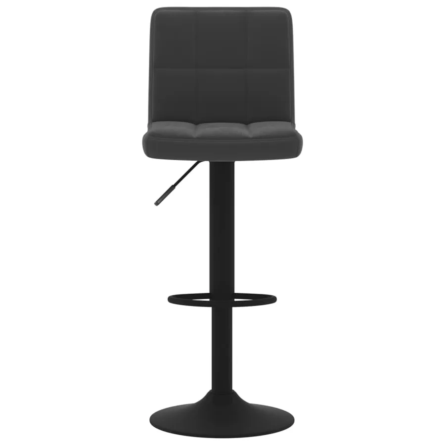 Tabourets de bar lot de 2 noir velours - 4