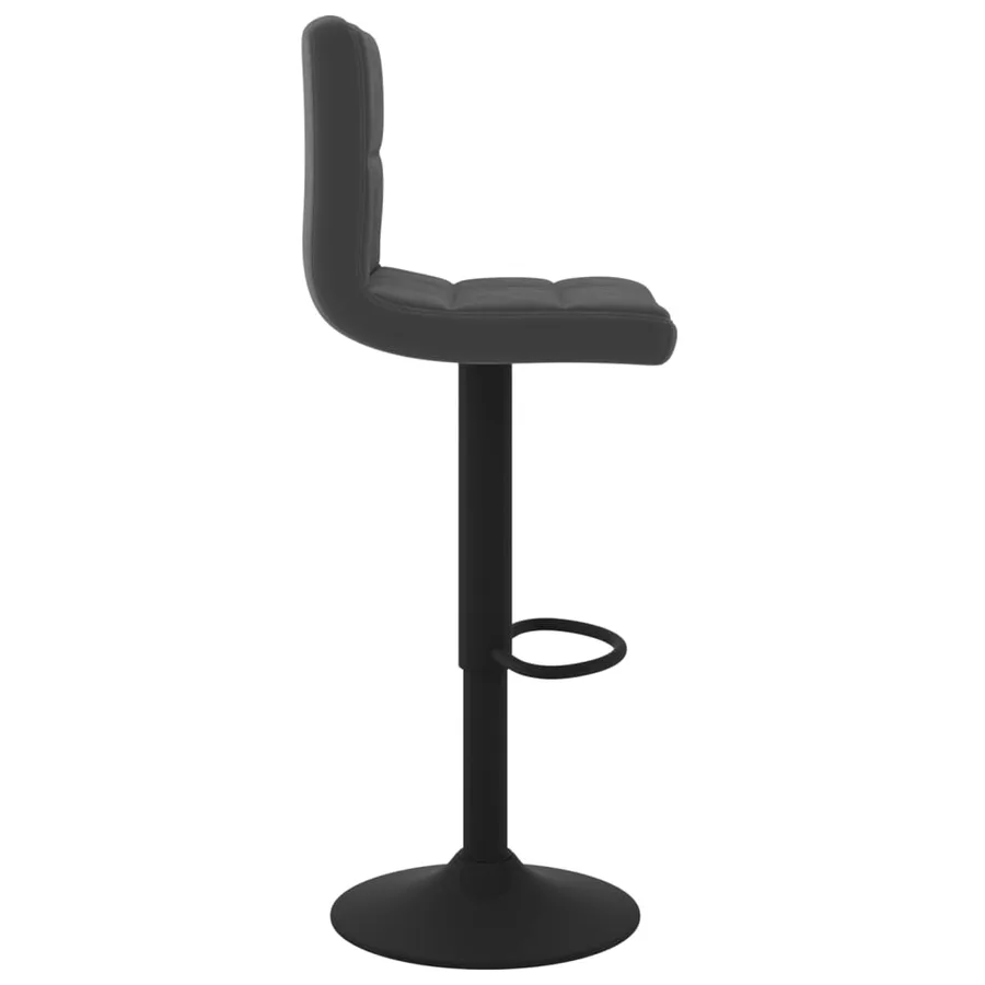 Tabourets de bar lot de 2 noir velours - 5