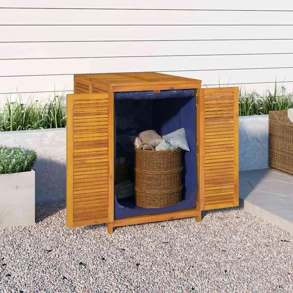 Boîte de rangement de jardin 70x87x104 cm bois massif d'acacia