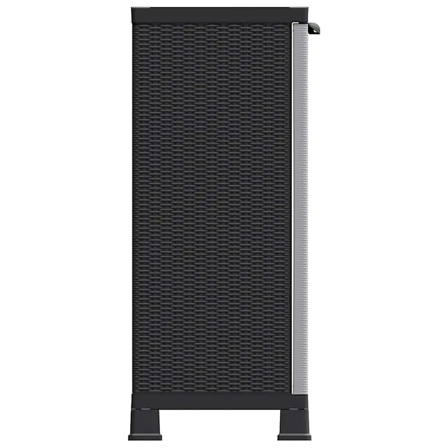 Armoire en plastique 68x39x92 cm Design de rotin - 4