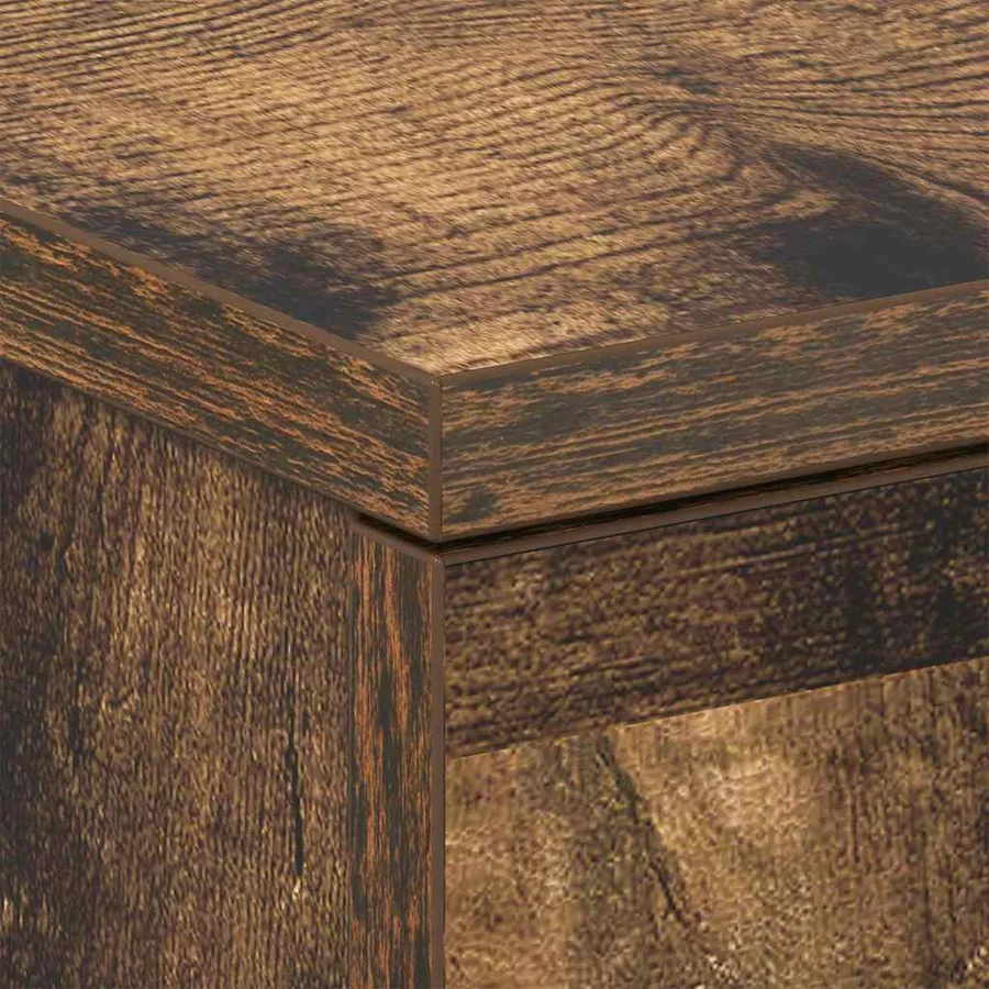 Tables de chevet 2 pcs Chêne fumé 38x35x56 cm Bois d'ingénierie - 10