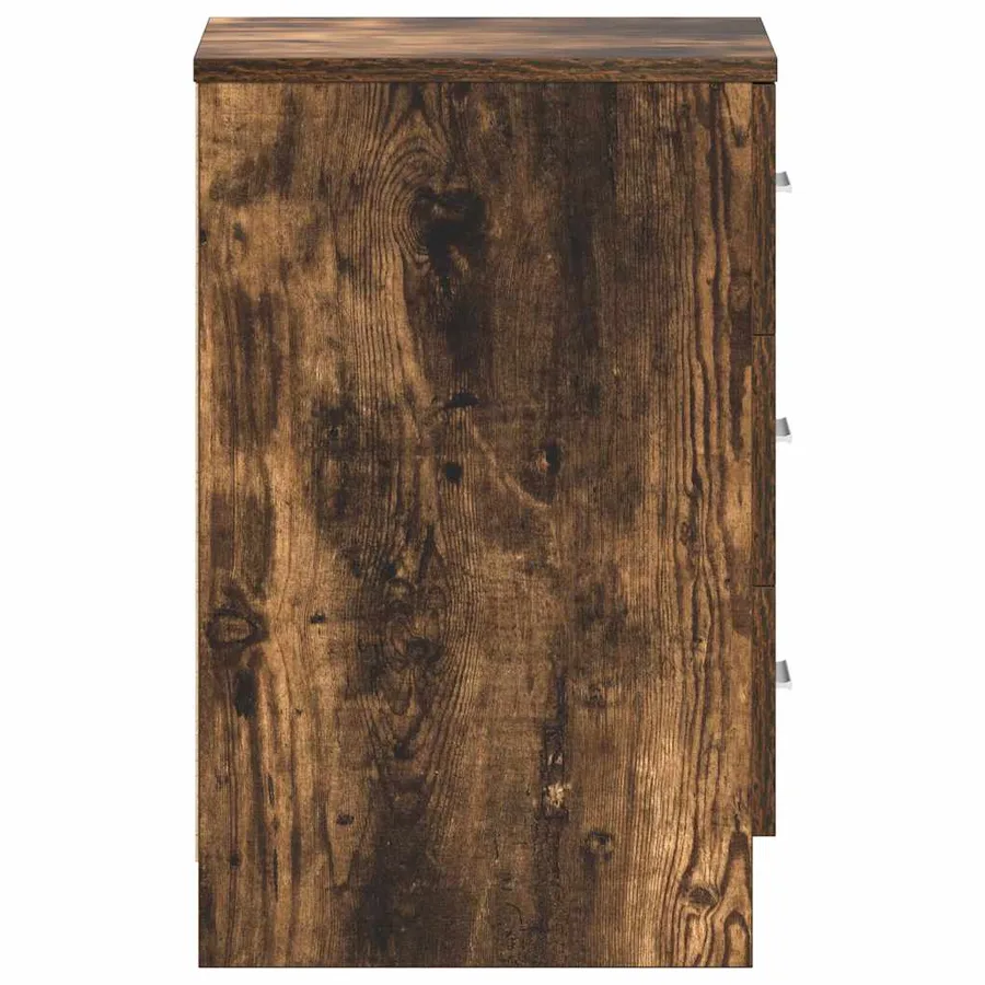 Tables de chevet 2 pcs Chêne fumé 38x35x56 cm Bois d'ingénierie - 8