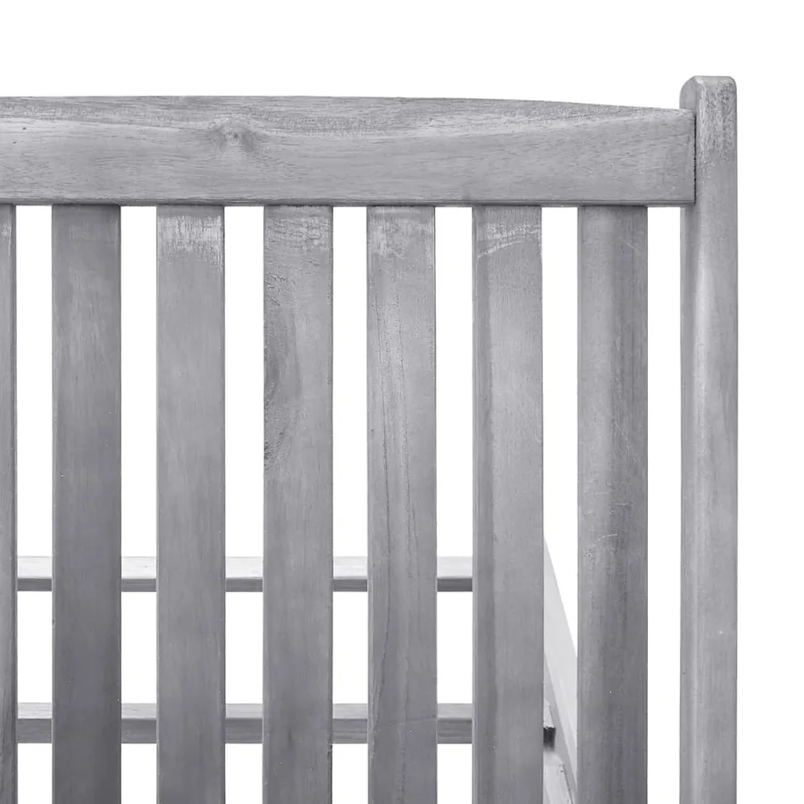 Chaise longue Bois d'acacia solide - 5