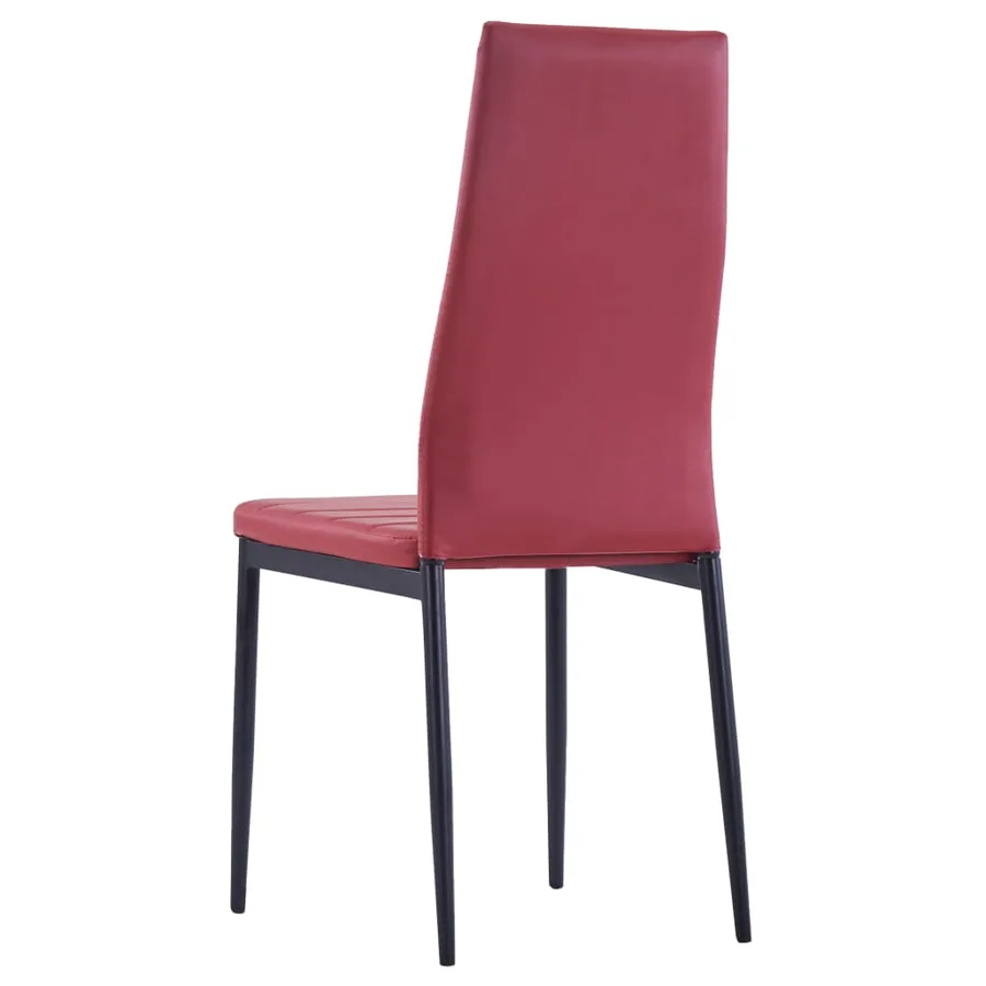 Mobilier de salle à manger 5 pcs Rouge bordeaux - 10