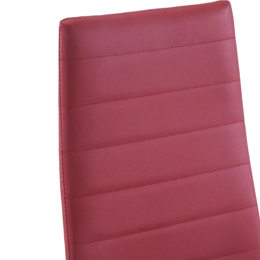 Mobilier de salle à manger 5 pcs Rouge bordeaux - 11