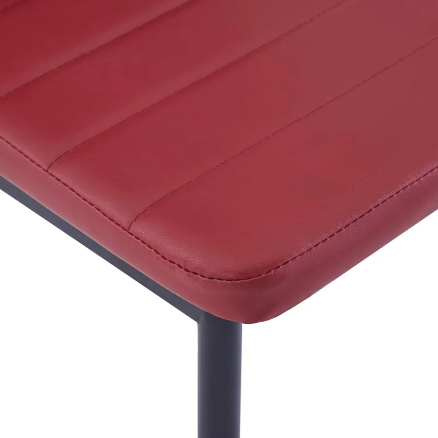 Mobilier de salle à manger 5 pcs Rouge bordeaux - 12