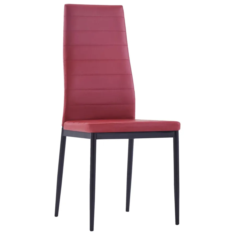 Mobilier de salle à manger 5 pcs Rouge bordeaux - 7