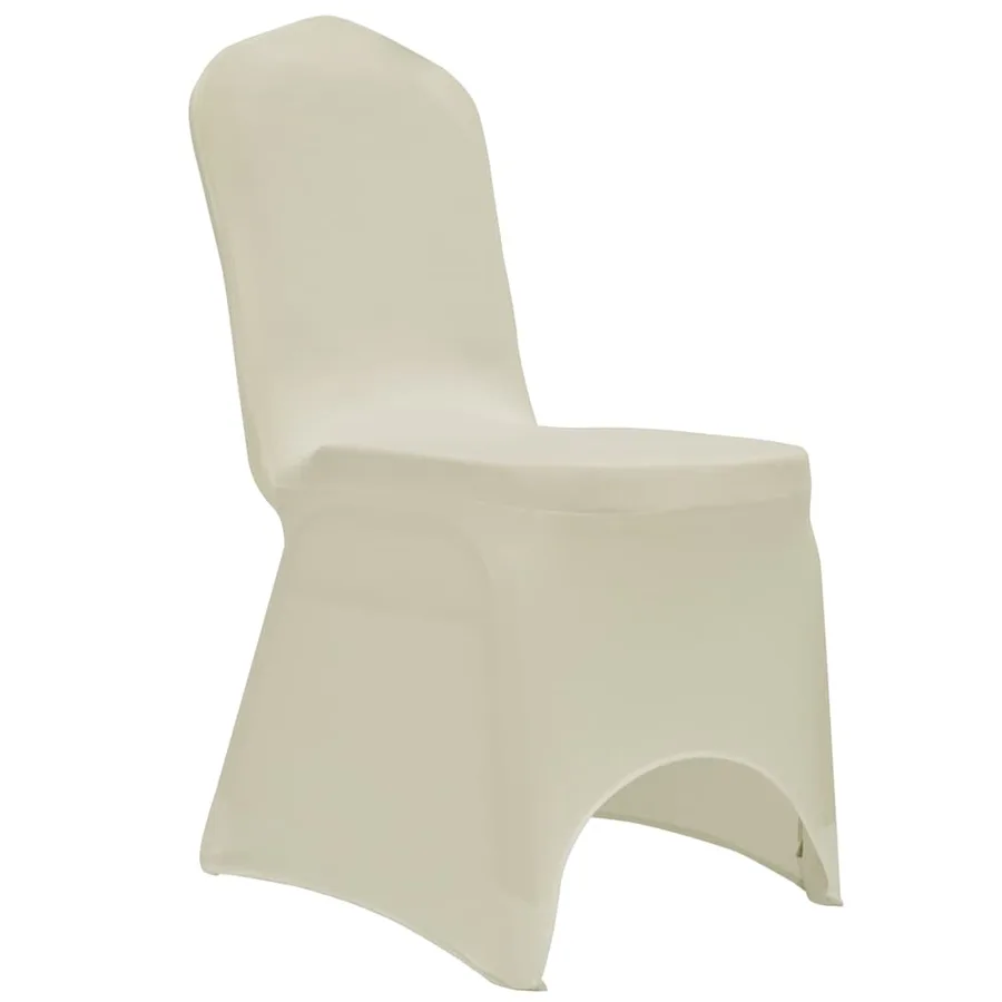 Housses élastiques de chaise Crème 12 pcs - 3