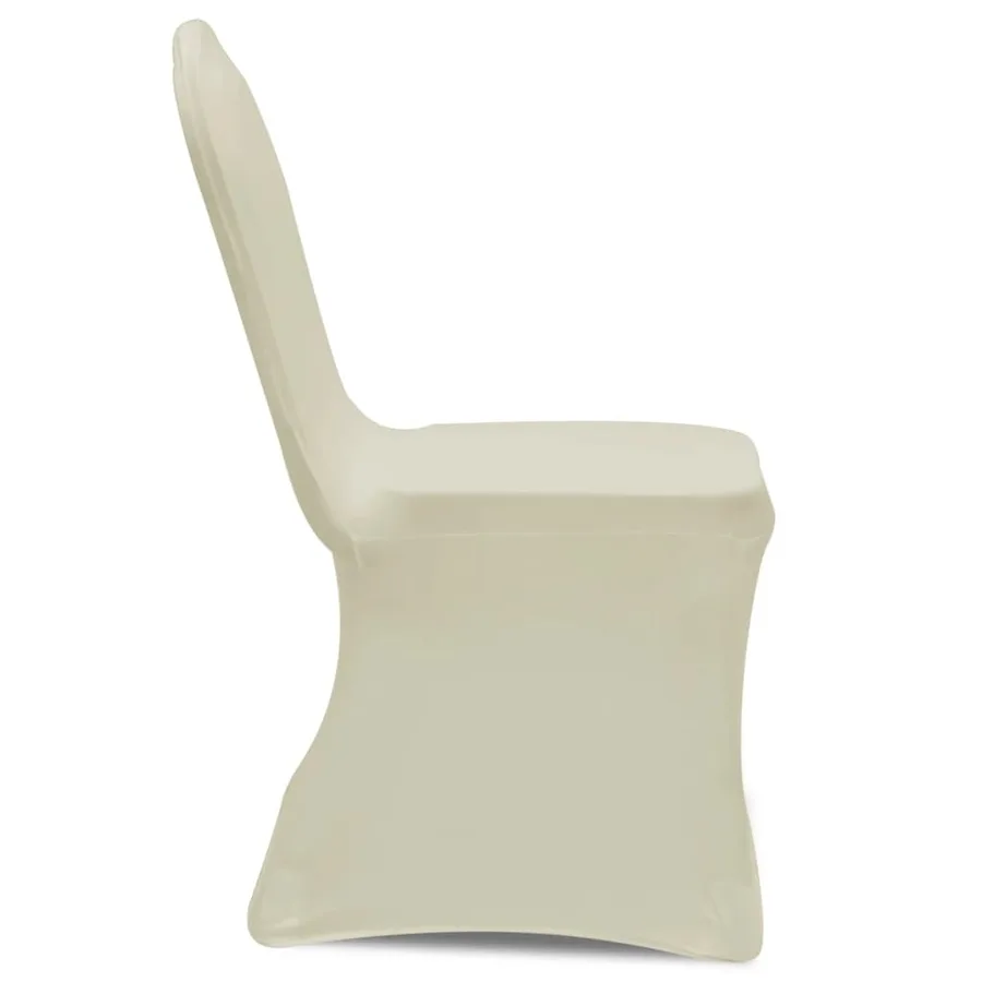Housses élastiques de chaise Crème 12 pcs - 5