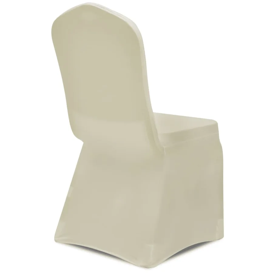 Housses élastiques de chaise Crème 12 pcs - 6