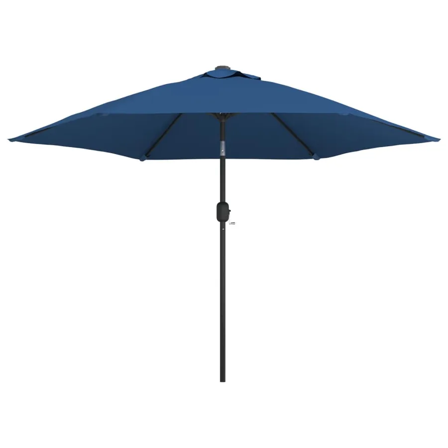 Parasol d'extérieur avec poteau en métal 300 cm Azuré - 2