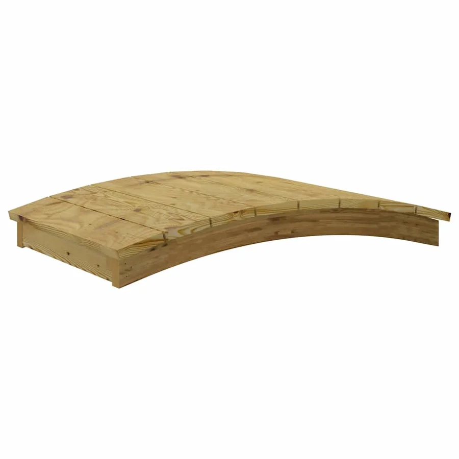 Pont de jardin 110x74 cm Bois massif de pin imprégné - 2