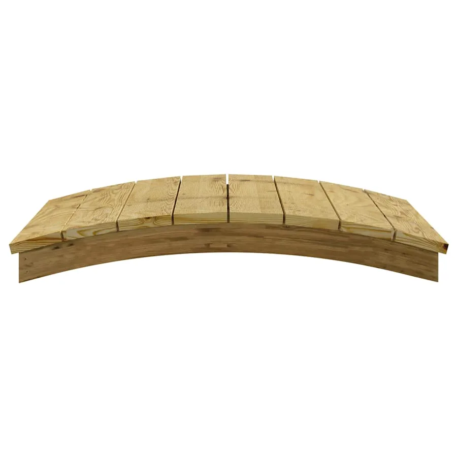 Pont de jardin 110x74 cm Bois massif de pin imprégné - 4