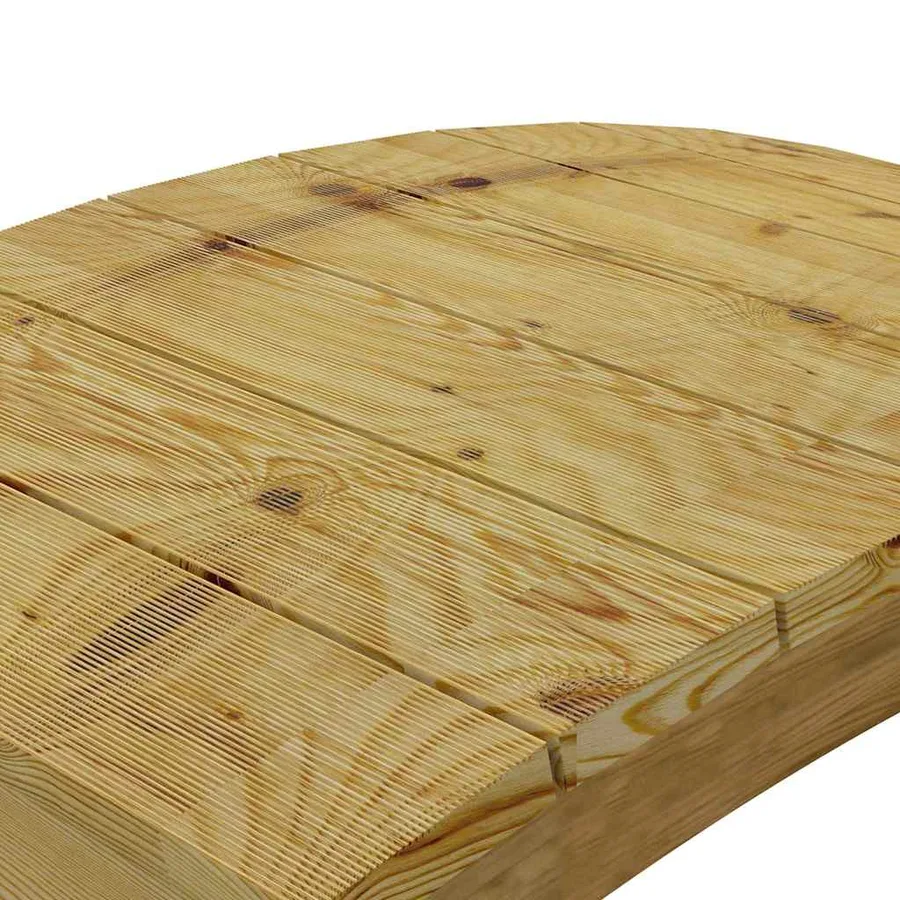 Pont de jardin 110x74 cm Bois massif de pin imprégné - 5