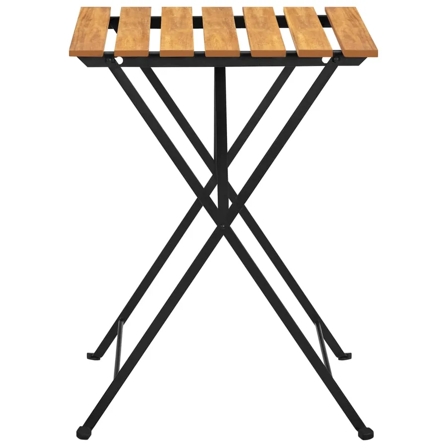 Table de bistro 55x54x71 cm Bois d'acacia massif - 4