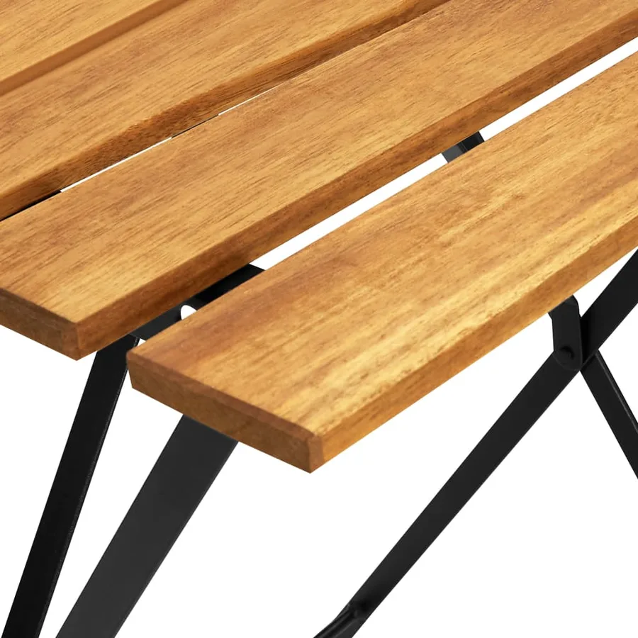 Table de bistro 55x54x71 cm Bois d'acacia massif - 7