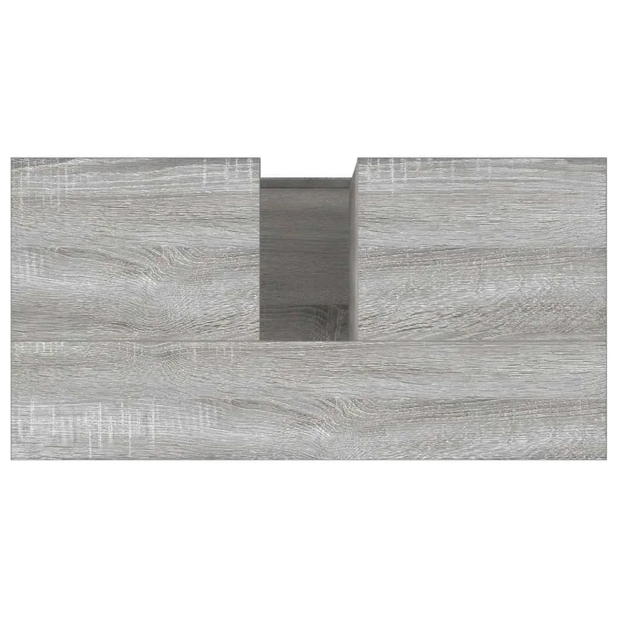 Armoire de bain sonoma gris 65x33x60 cm bois d'ingénierie - 9
