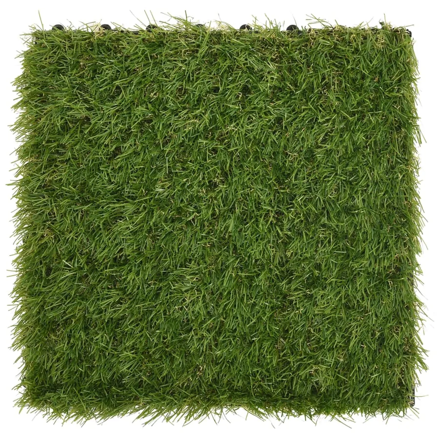 Carreaux de gazon artificiel 11 pcs Vert 30x30 cm - 5