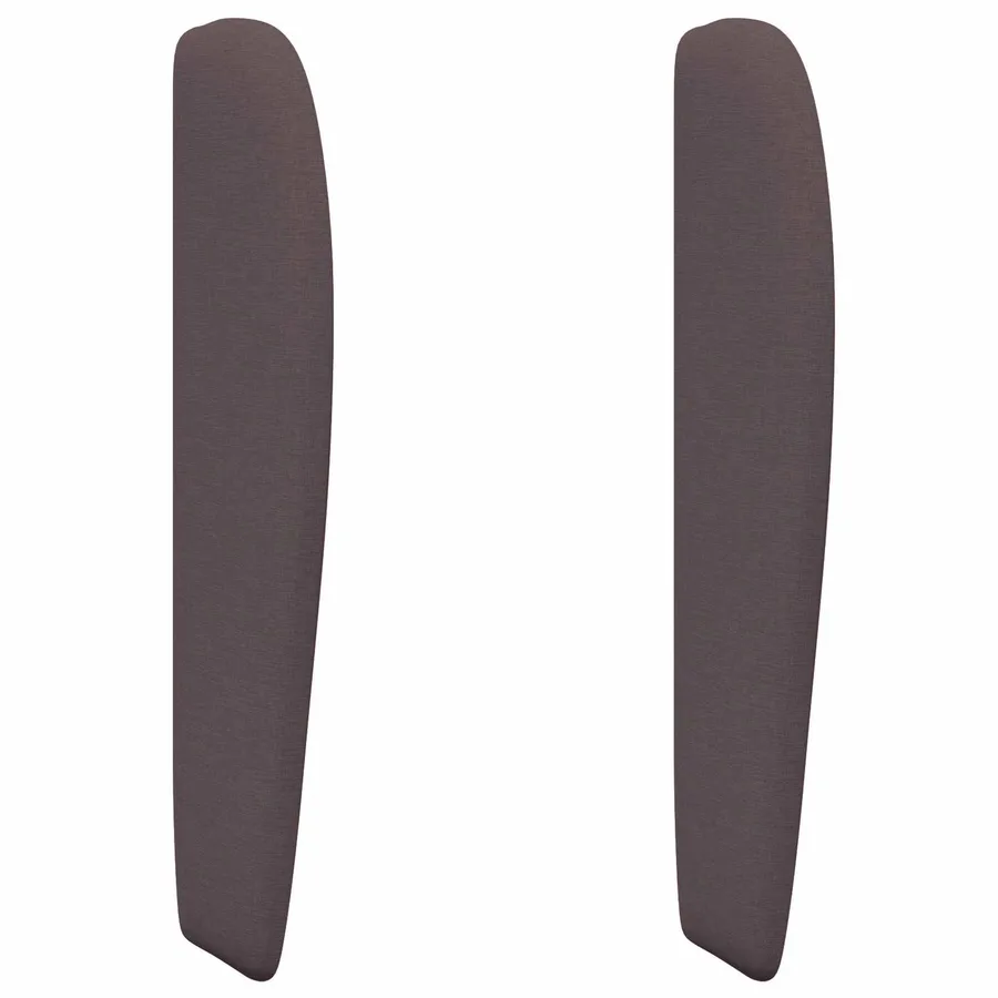 Oreille de tête de lit Marron 80 x 23 x 6 cm tissu - 2