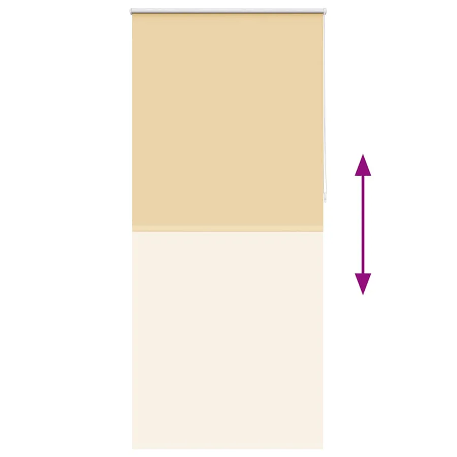 Store enrouleur occultant 104,4 x 230 cm, largeur du tissu 100 cm, beige - 9