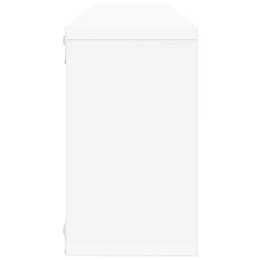 Étagères cube murales 4pcs Blanc 80x15x26,5cm bois d'ingénierie - 7