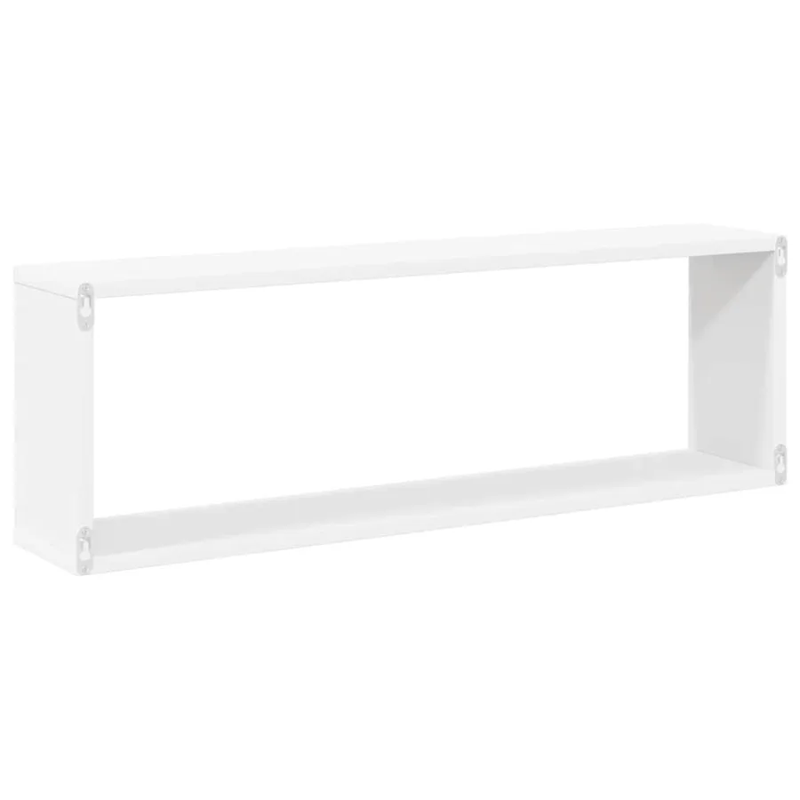 Étagères cube murales 4pcs Blanc 80x15x26,5cm bois d'ingénierie - 8