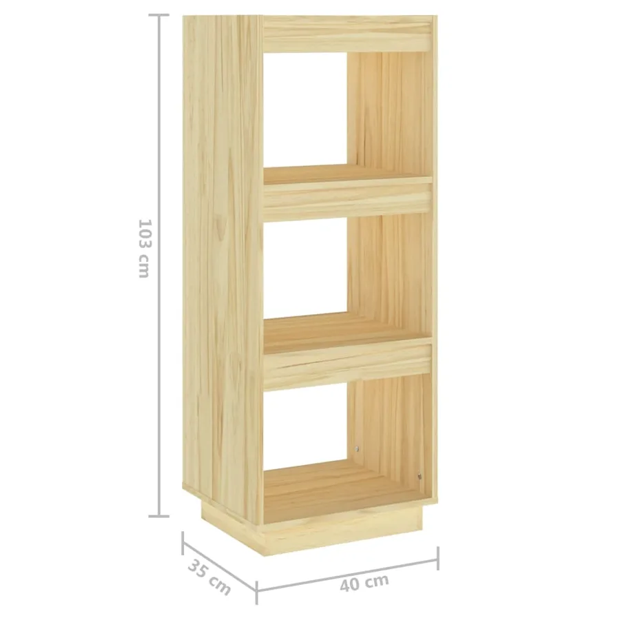 Bibliothèque/Séparateur de pièce 40x35x103 cm pin massif - 8