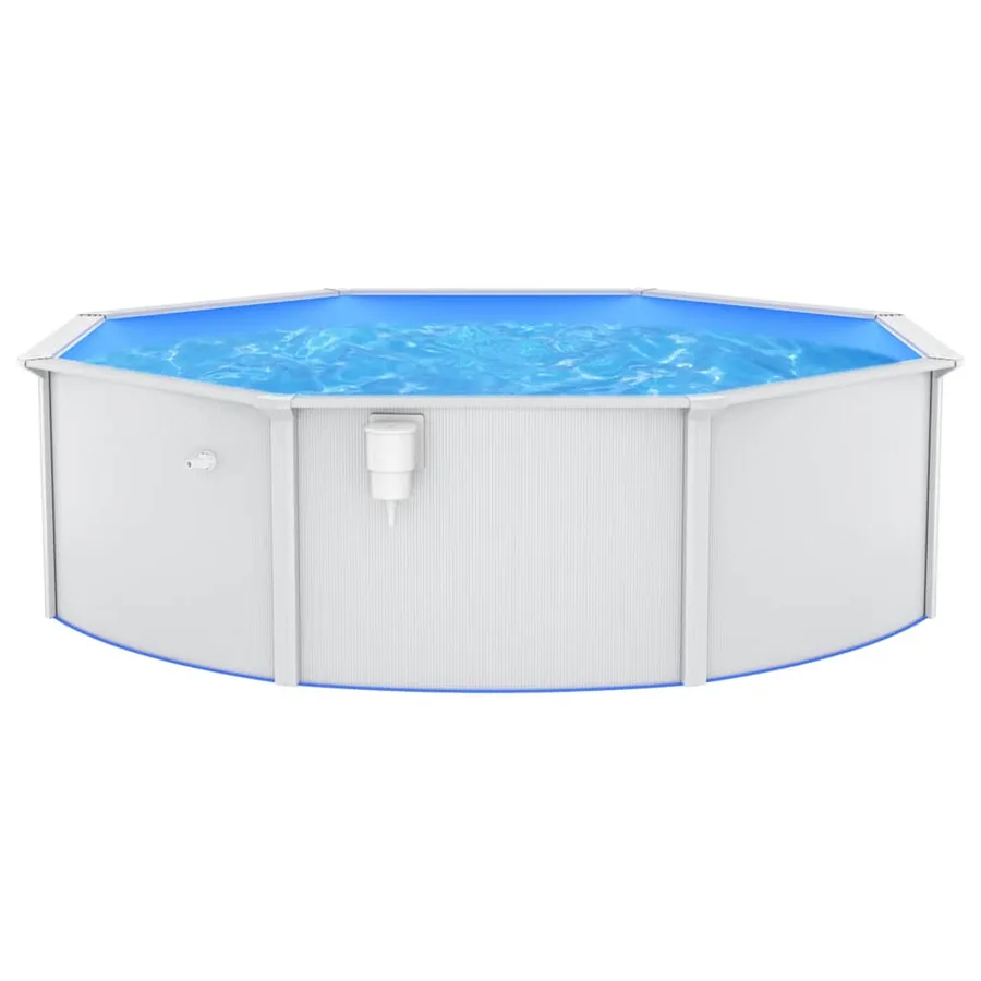 Piscine ronde avec parois en acier 460x120 cm Blanc - 3