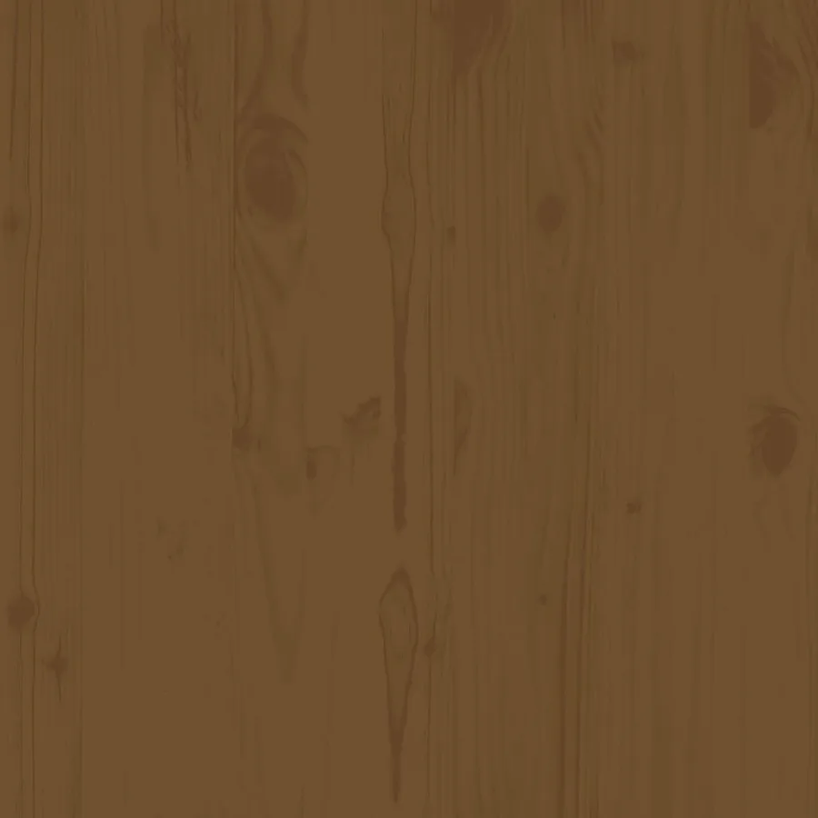 Repose-pied de jardin 70x70x30cm marron miel bois de pin solide - 7