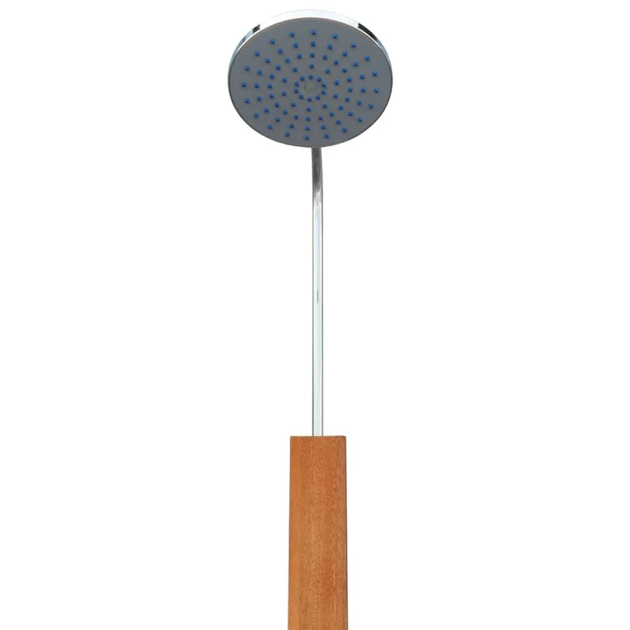 Douche extérieure Bois d'eucalyptus et acier - 6