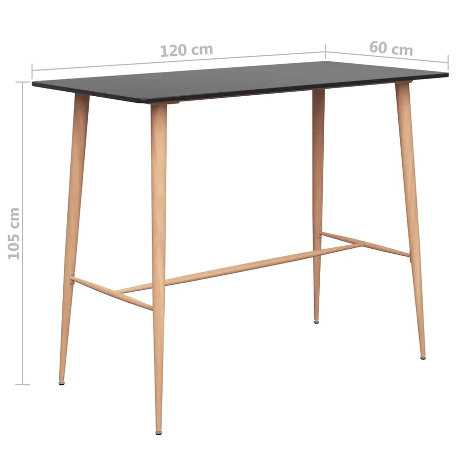 Ensemble de bar 7 pcs Noir et blanc - 11