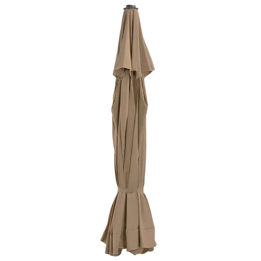 Tissu de remplacement pour parasol d'extérieur Taupe 515 cm