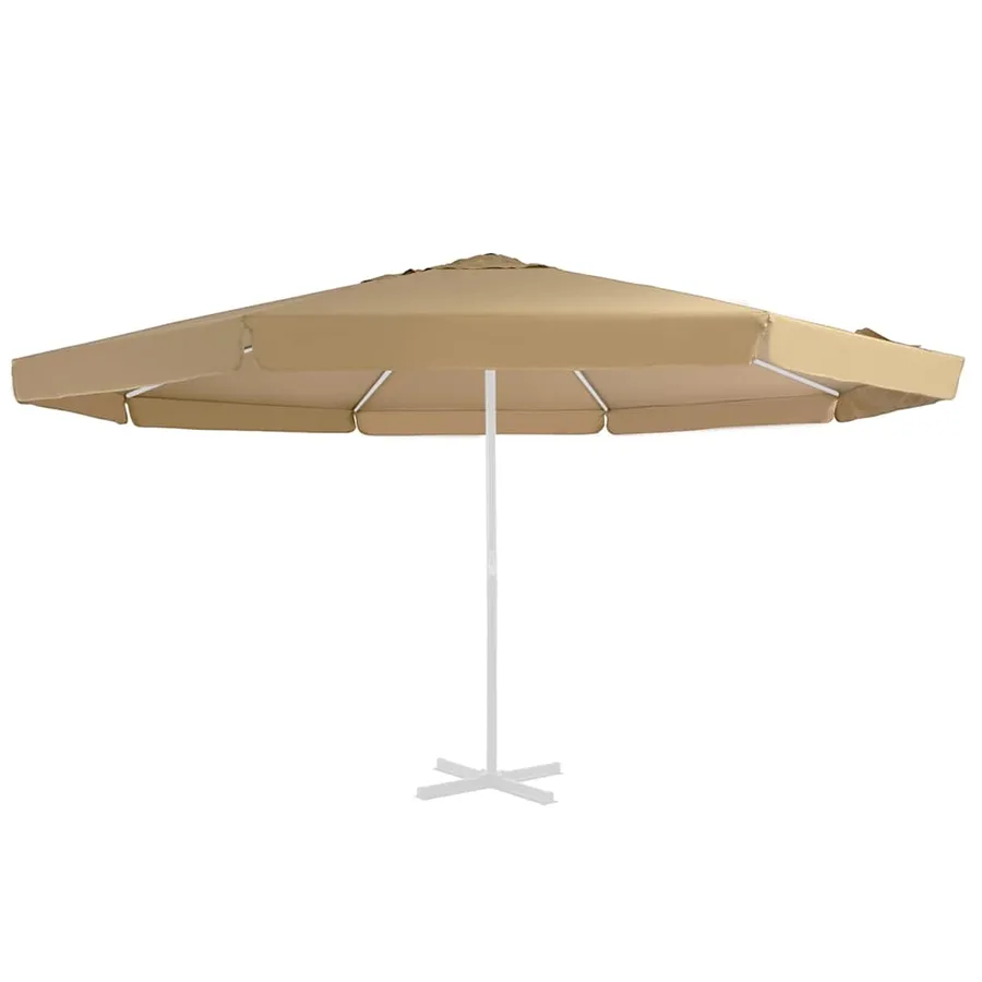 Tissu de remplacement pour parasol d'extérieur Taupe 515 cm - 2