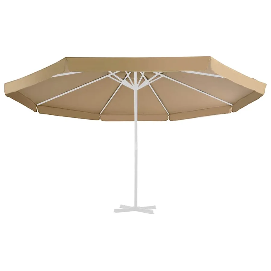 Tissu de remplacement pour parasol d'extérieur Taupe 515 cm - 3
