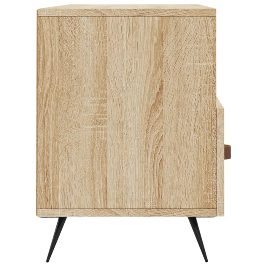 Meuble TV chêne sonoma 102x36x50 cm bois d'ingénierie - 7