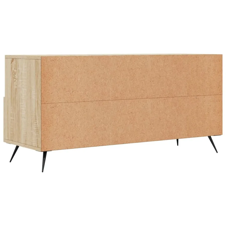 Meuble TV chêne sonoma 102x36x50 cm bois d'ingénierie - 8