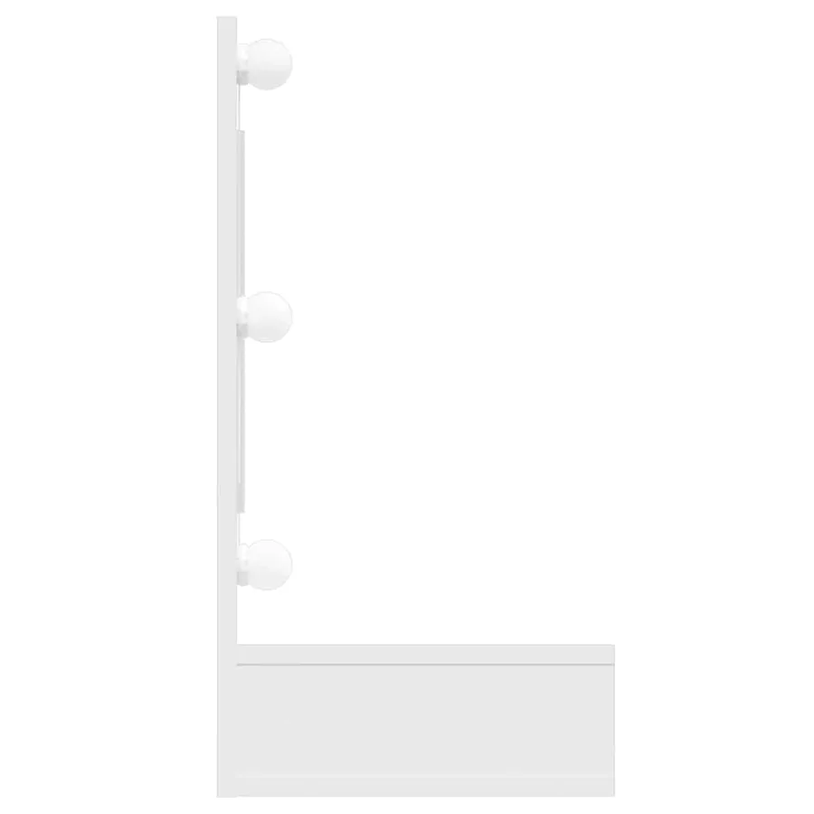 Armoire à miroir avec LED Blanc brillant 90x31,5x62 cm - 5