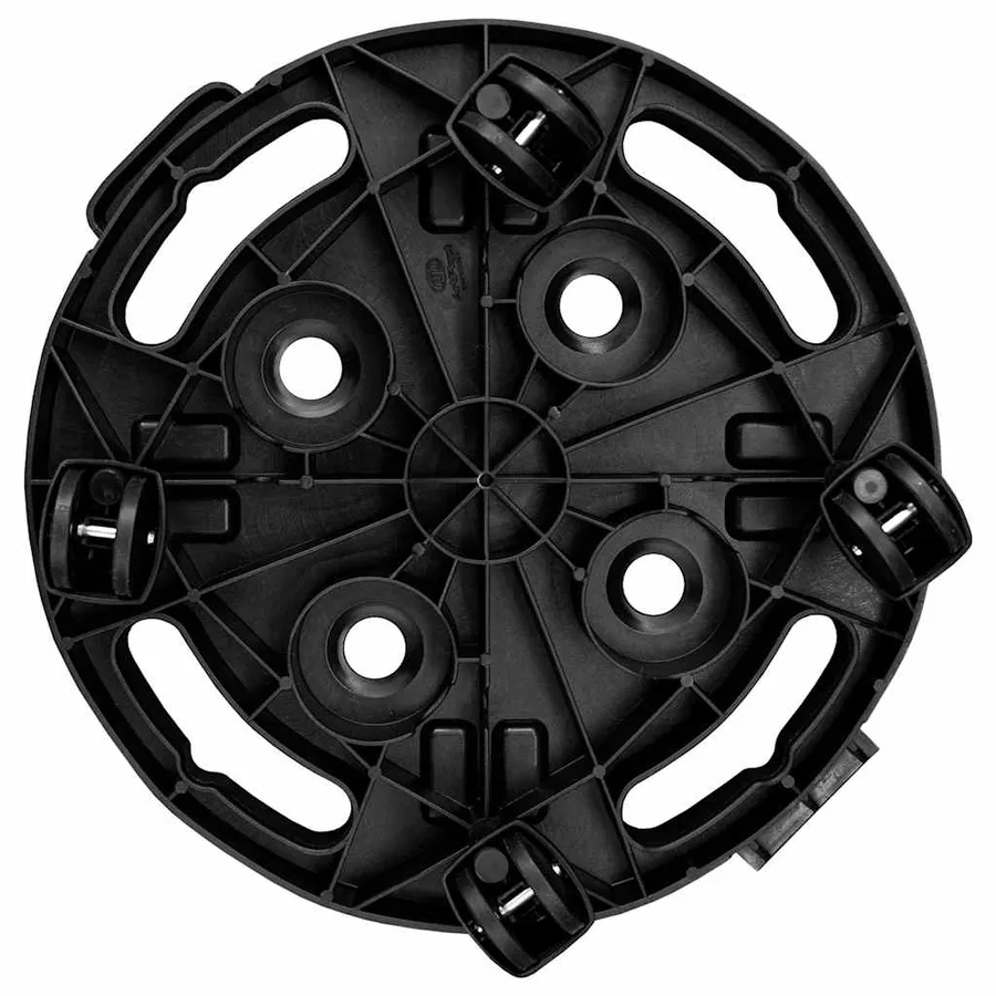 Chariots à plantes avec roues 5 pcs Diamètre 30 cm Noir 170 kg - 5