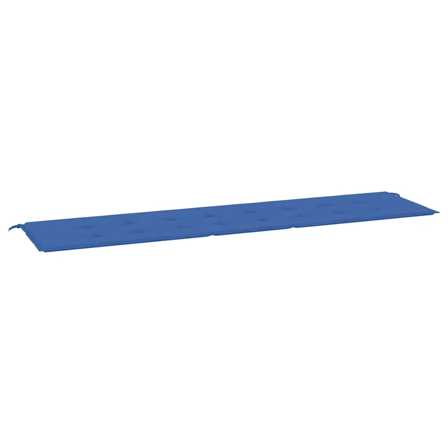 Coussin de banc de jardin bleu royal 200x50x3 cm tissu oxford - 2