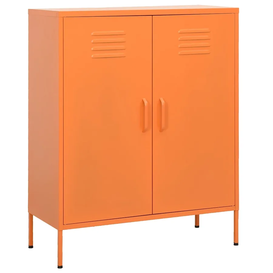 Armoire de rangement Orange 80x35x101,5 cm Acier